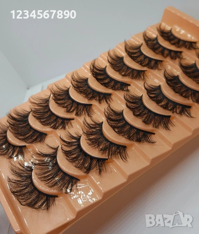 4D Мигли 10 чифта в кутия, снимка 2 - Декоративна козметика - 53063573