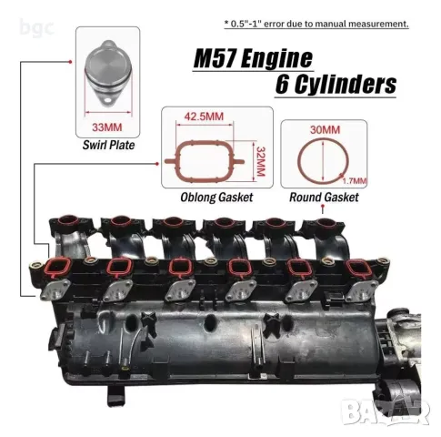 ГАРНИТУРИ ВСМУКАТЕЛЕН КОЛЕКТОР М57 BMW 1161246949, 11612445439, 1161246945, 116117790198, снимка 4 - Аксесоари и консумативи - 47867777