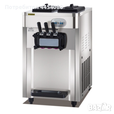 Професионален уред за сладолед – 18 л/ч, неръждаема стомана