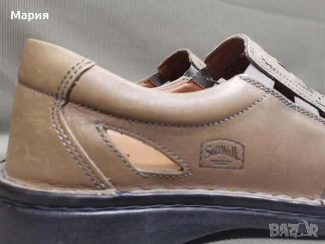 Анатомични кожени мъжки обувки SOFTWALK № 42, снимка 4 - Ежедневни обувки - 53530239
