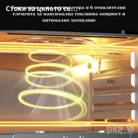 Комбиниран фритюрник с горещ въздух и фурна XXL 28л, 1700W, снимка 3 - Фритюрници - 54168108