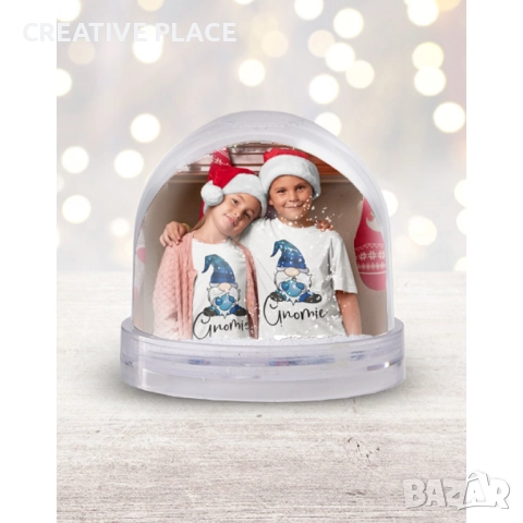 🎁✨Преспапие със снимка (ефект на снежинки) 😍🌟, снимка 2 - Декорация за дома - 52503441