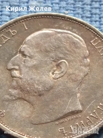 Сребърна монета 50 стотинки 1913г. Царство България Цар Фердинанд първи 35600, снимка 9 - Нумизматика и бонистика - 50019316