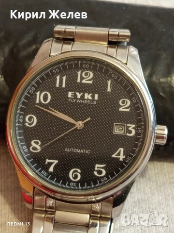 Механичен мъжки часовник EYKI AUTOMATIC перфектно състояние работи 51837