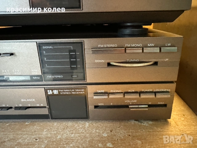 ресивър , грамофон и тонколони "SHARP SA-101", снимка 4 - Ресийвъри, усилватели, смесителни пултове - 53283796
