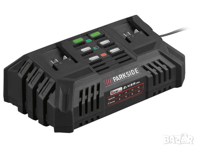 Двойно зарядно за батерии PARKSIDE® 20V »PDSLG 20 B1«, 2x 4,5 A, снимка 1 - Други инструменти - 45512900