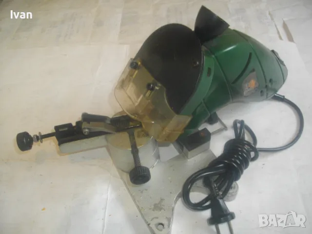 НИДЕРЛАНДСКА ПРОФИ ЕЛ.МАШИНА ЗА ЗАТОЧВАНЕ НА ВЕРИГИ 130 ВАТА 0-30 ГРАДУСА TOP CRAFT, снимка 2 - Други инструменти - 49702956