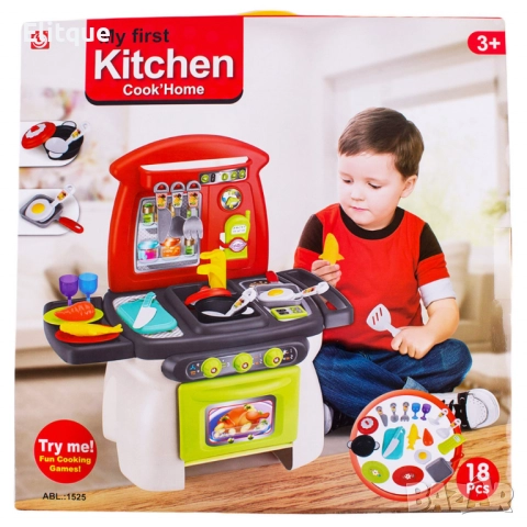 Детска кухня My First Kitchen, снимка 3 - Играчки за стая - 52786738