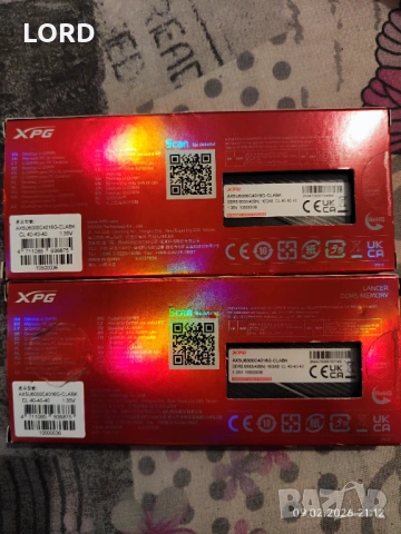 Рам памет ADATA XPG LANCER Kit 32GB DDR5 6000 CL40 2 X 16GB, снимка 2 - RAM памет - 53420343