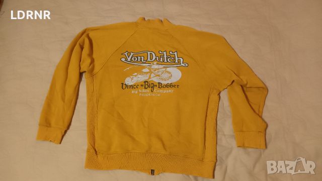 Мъжко горнище Von Dutch - размер XXXL - жълто , снимка 2 - Суичъри - 46345179