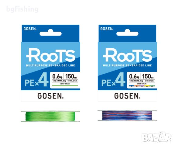 Плетено влакно Gosen Roots PE X4, снимка 1 - Такъми - 45427904
