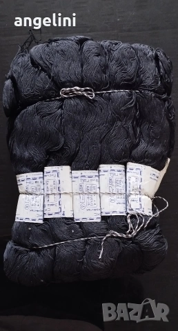 Памучно черно тире за плетива, снимка 3 - Покривки за маси - 53200261