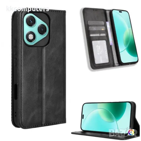 Honor 400 Lite Retro-skin Magnetic Кожен Калъф и Протектор