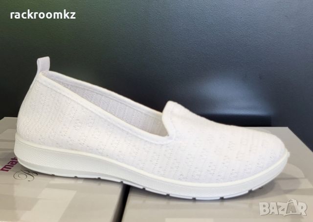 Дамски леки обувки с мрежа в бял цвят , снимка 3 - Маратонки - 45637962