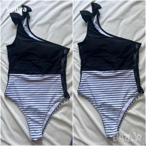 Бански с дантела