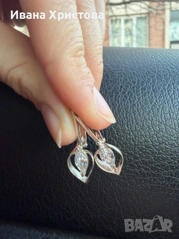 Сребърни обеци , снимка 3 - Обеци - 53813922
