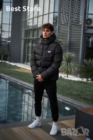 Nike Зимно Черно Мъжко Яке , снимка 3 - Якета - 52707666