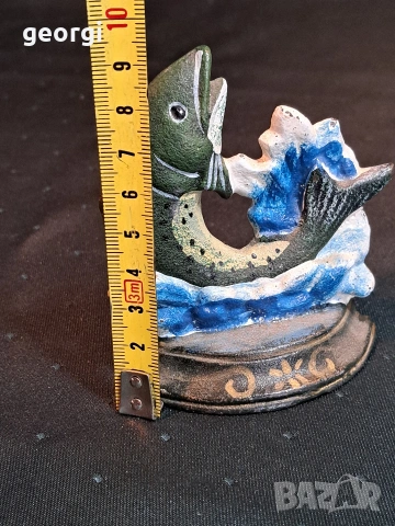 чугунен стопер за врата риба 34/3, снимка 5 - Декорация за дома - 53932689