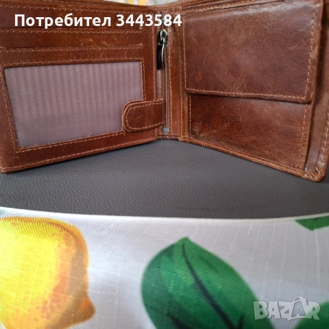 протмоне мъжки естествена кожа , снимка 3 - Портфейли, портмонета - 53692060