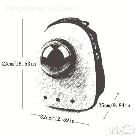 Раница за пренасяне на домашни любимци, котки, котка или малки кучета, снимка 4 - За котки - 46801200