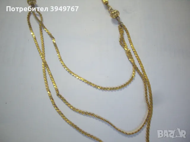 Позлатено ланче., снимка 2 - Колиета, медальони, синджири - 50259616