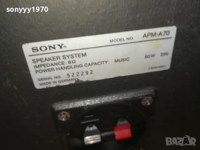 SONY APM-A70 MADE IN GERMANY-ВНОС SWISS G2408242134, снимка 14 - Тонколони - 47013093