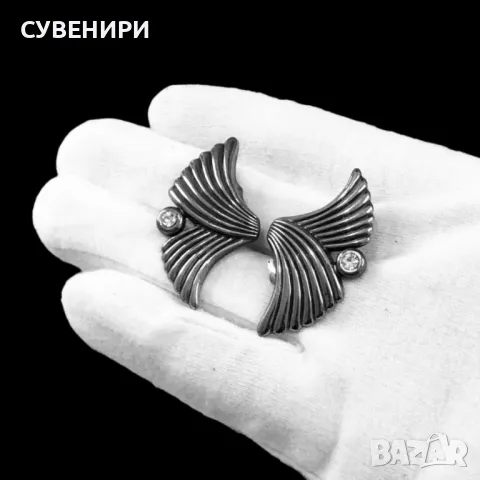 Посребрени винтидж обеци Ermani Bulatti