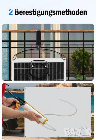 Гъвкав монокристален соларен панел ECO-WORTHY 130W 12V, снимка 7 - Друга електроника - 53642859