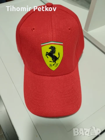 Червена шапка Ферари Ferrari, снимка 2 - Шапки - 51319123
