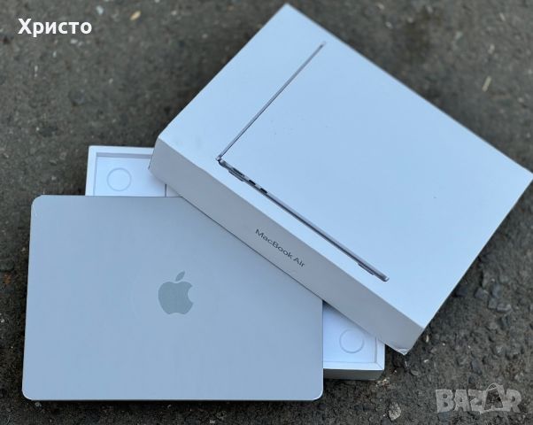 НОВ!!! Лаптоп Apple 13.6" MacBook Air, Apple M2 чип, 8-ядра CPU и 10-ядра GPU, 8GB, 512GB, Silver, снимка 1 - Лаптопи за работа - 46432570