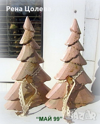 Коледна елха от масивно дърво, снимка 3 - Коледни подаръци - 52352176