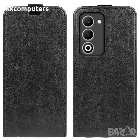 Oppo A5 5G кожен калъф Vertical Flip с джобове за карти – четири цвята, снимка 4 - Резервни части за телефони - 51607513