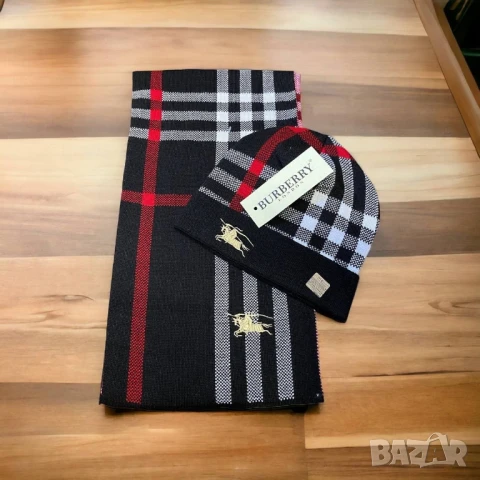 шапка и шал burberry guess gucci tommy hilfiger louis vuitton , снимка 10 - Шапки - 51430699