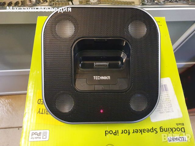 Докинг станция / Docking Speaker for iPod black Technika SP-507B с дистанционно, книжки, кашон, адап, снимка 8 - Други - 45419854