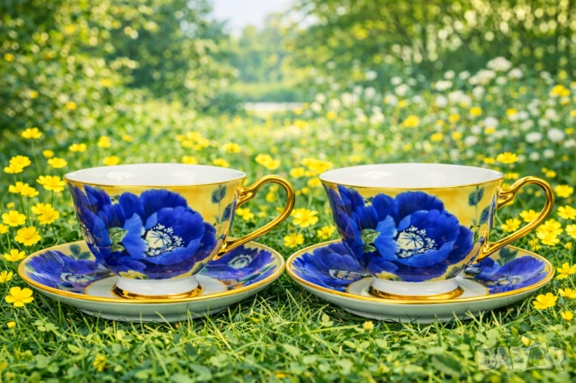 Голямо Намаление за 8-ми март на чаши и комплекти за кафе костен порцелан , снимка 5 - Подаръци за юбилей - 43694999