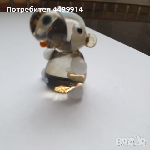 Стъклена фигура на хипопотамче, снимка 4 - Колекции - 50964764