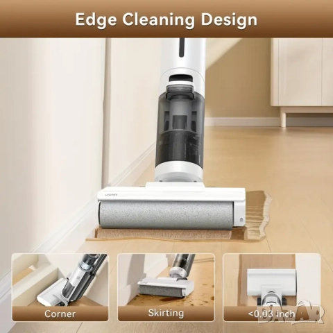 Безжична Вертикална Прахосмукачка за Сухо и Мокро Почистване JONR ED12 Lite!, снимка 4 - Прахосмукачки - 51759190