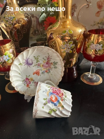 Dresden Germany  Circa 1901 The Carl Thieme porcelain company was founded in 1886 Код P1916, снимка 11 - Декорация за дома - 53388770