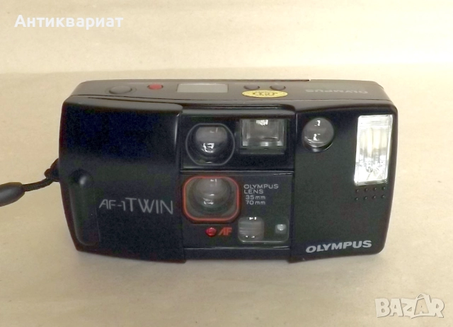 Работещ фотоапарат с 35 мм лента - Olympus AF-1 TWIN / Japan , снимка 4 - Фотоапарати - 51852077