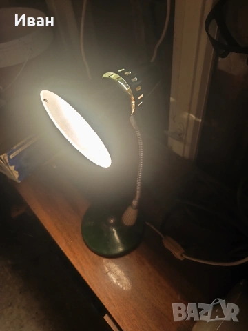 Соц индустриална настолна лампа , снимка 11 - Настолни лампи - 54103690