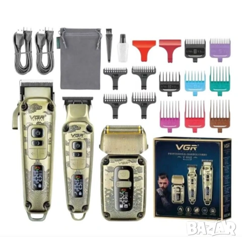 Машинка за подстригване, тример и самобръсначка 3 в 1 VGR V-642