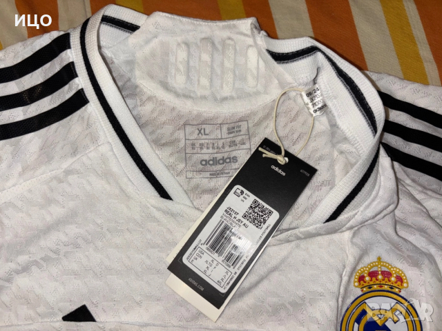 Нова футболна фланелка adidas REAL H JSY AU 2024/25, снимка 7 - Футбол - 52485872