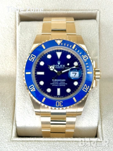 Rolex Submariner 40mm 'Bluesy' Two Tone Yellow Gold Ceramic Automatic Различни Варианти, снимка 12 - Мъжки - 54072847