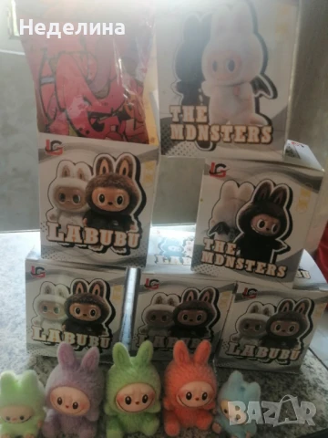 Плюшени играчки Labubu и Капибара 