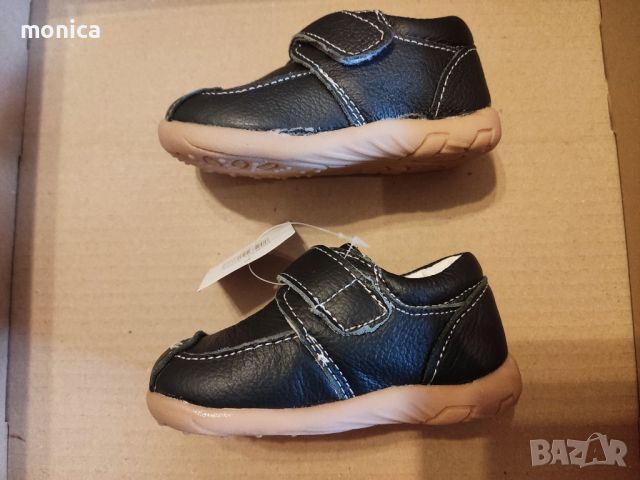 Детски обувки естествена кожа 22 номер тъмно сини за момче нови, снимка 3 - Детски обувки - 45116888