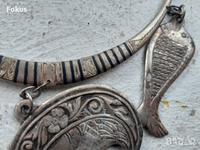 Стар берберски накит за врата колие гердан огърлица, снимка 5 - Антикварни и старинни предмети - 51195340