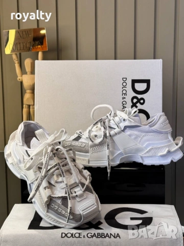 Dolce & Gabbana Нови Бели Дамски Маратонки , снимка 3 - Маратонки - 53996941