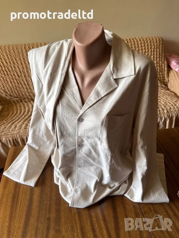 Българска мъжка пижама с копчета трико 54 номер