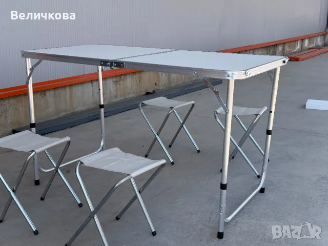 Къмпинг маса с 4 стола, снимка 1