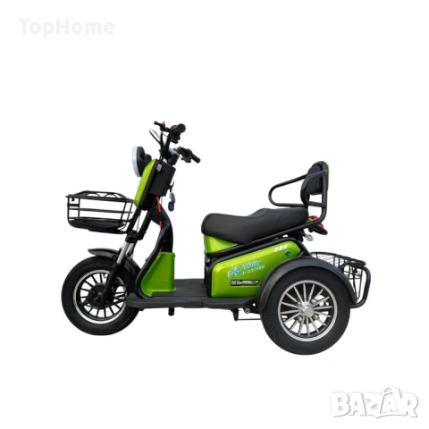  Двуместна Електрическа Триколка PUDDING 1800W , снимка 4 - Мотоциклети и мототехника - 41941423